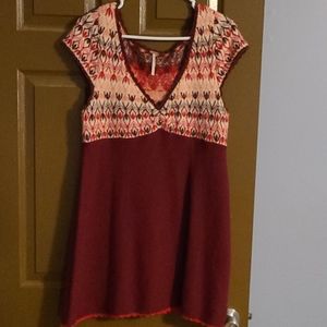 Free People sz L Sweater Dress